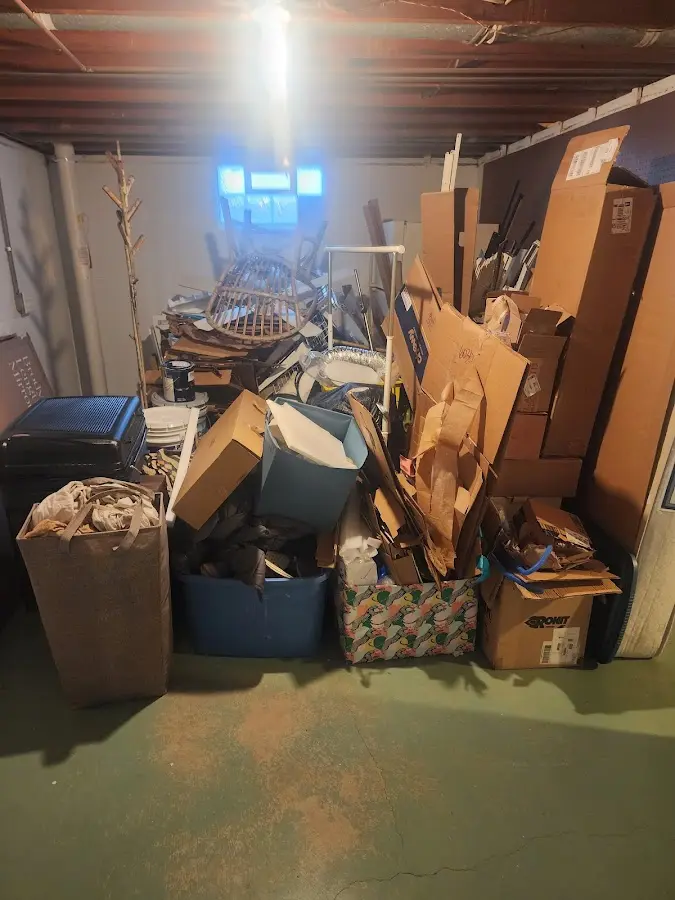 Roll-off dumpster container at job site for Concrete Dumpster Rental in Moody